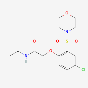 2-(4-chloro-2-morpholin-4-ylsulfonylphenoxy)-N-ethylacetamide