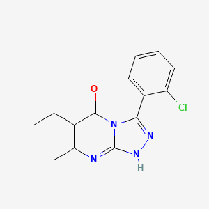 3-(2-chlorophenyl)-6-ethyl-7-methyl-1H-[1,2,4]triazolo[4,3-a]pyrimidin-5-one