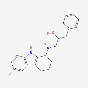 molecular formula C22H26N2O B5178386 1-[(6-methyl-2,3,4,9-tetrahydro-1H-carbazol-1-yl)amino]-3-phenyl-2-propanol 