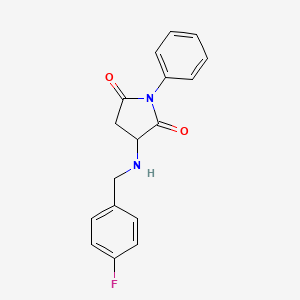 3-[(4-fluorobenzyl)amino]-1-phenyl-2,5-pyrrolidinedione