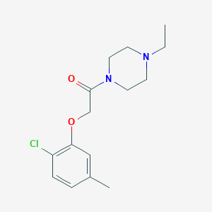 molecular formula C15H21ClN2O2 B5178448 1-[(2-chloro-5-methylphenoxy)acetyl]-4-ethylpiperazine 