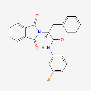 molecular formula C23H17BrN2O3 B5178469 N-(3-bromophenyl)-2-(1,3-dioxo-1,3-dihydro-2H-isoindol-2-yl)-3-phenylpropanamide 