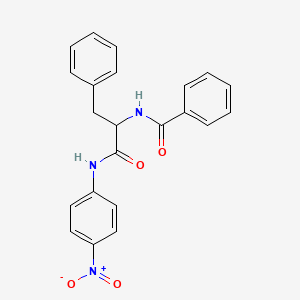 molecular formula C22H19N3O4 B5178484 N-benzoyl-N-(4-nitrophenyl)phenylalaninamide CAS No. 67368-42-7