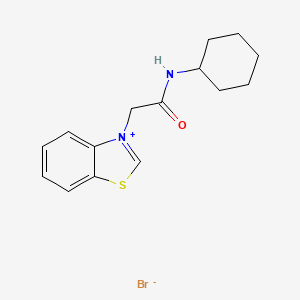 molecular formula C15H19BrN2OS B5178506 3-[2-(cyclohexylamino)-2-oxoethyl]-1,3-benzothiazol-3-ium bromide 