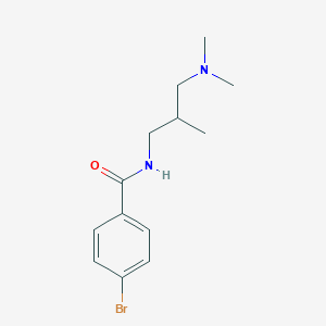 molecular formula C13H19BrN2O B5178517 4-bromo-N-[3-(dimethylamino)-2-methylpropyl]benzamide 