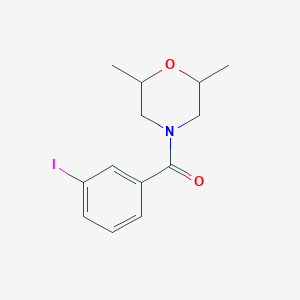 molecular formula C13H16INO2 B5178538 4-(3-iodobenzoyl)-2,6-dimethylmorpholine 