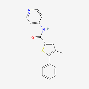 4-methyl-5-phenyl-N-4-pyridinyl-2-thiophenecarboxamide