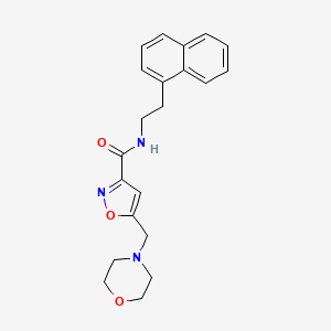 5-(4-morpholinylmethyl)-N-[2-(1-naphthyl)ethyl]-3-isoxazolecarboxamide