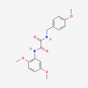 molecular formula C18H20N2O5 B5178619 N-(2,5-dimethoxyphenyl)-N'-(4-methoxybenzyl)ethanediamide 