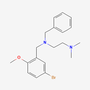 molecular formula C19H25BrN2O B5178621 N-benzyl-N-(5-bromo-2-methoxybenzyl)-N',N'-dimethyl-1,2-ethanediamine 