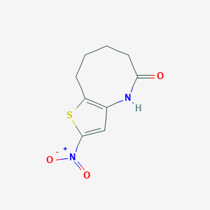 molecular formula C9H10N2O3S B5178626 2-nitro-6,7,8,9-tetrahydrothieno[3,2-b]azocin-5(4H)-one 