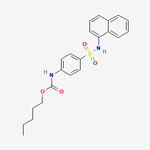 pentyl {4-[(1-naphthylamino)sulfonyl]phenyl}carbamate