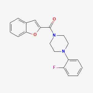 molecular formula C19H17FN2O2 B5178675 1-(1-benzofuran-2-ylcarbonyl)-4-(2-fluorophenyl)piperazine 
