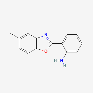 molecular formula C14H12N2O B5178678 2-(5-methyl-1,3-benzoxazol-2-yl)aniline 
