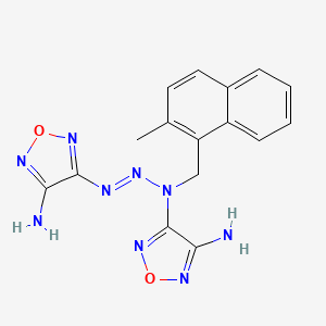 4-{3-(4-amino-1,2,5-oxadiazol-3-yl)-1-[(2-methyl-1-naphthyl)methyl]-2-triazen-1-yl}-1,2,5-oxadiazol-3-amine