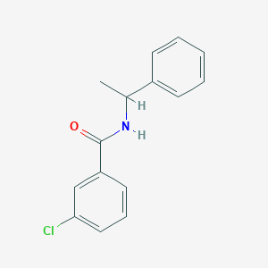 molecular formula C15H14ClNO B5178730 3-chloro-N-(1-phenylethyl)benzamide CAS No. 220306-62-7