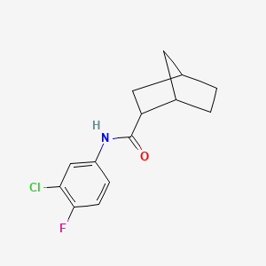 molecular formula C14H15ClFNO B5178767 N-(3-chloro-4-fluorophenyl)bicyclo[2.2.1]heptane-2-carboxamide 