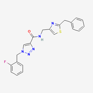 N-[(2-benzyl-1,3-thiazol-4-yl)methyl]-1-(2-fluorobenzyl)-1H-1,2,3-triazole-4-carboxamide