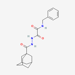 molecular formula C20H25N3O3 B5178827 2-[2-(1-adamantylcarbonyl)hydrazino]-N-benzyl-2-oxoacetamide 