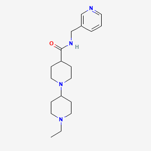 molecular formula C19H30N4O B5178840 1'-ethyl-N-(3-pyridinylmethyl)-1,4'-bipiperidine-4-carboxamide 