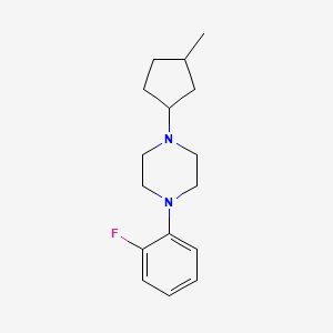 molecular formula C16H23FN2 B5178931 1-(2-fluorophenyl)-4-(3-methylcyclopentyl)piperazine 
