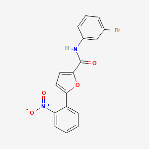 N-(3-bromophenyl)-5-(2-nitrophenyl)-2-furamide