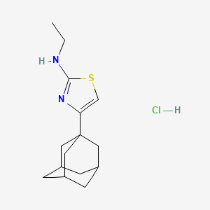 molecular formula C15H23ClN2S B5179033 4-(1-adamantyl)-N-ethyl-1,3-thiazol-2-amine hydrochloride 