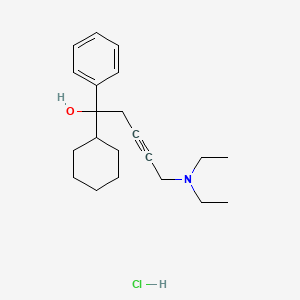 molecular formula C21H32ClNO B5179048 1-cyclohexyl-5-(diethylamino)-1-phenyl-3-pentyn-1-ol hydrochloride 