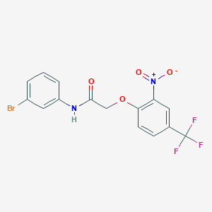 N-(3-bromophenyl)-2-[2-nitro-4-(trifluoromethyl)phenoxy]acetamide