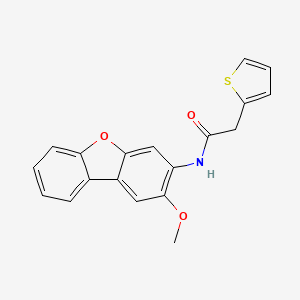 N-(2-methoxydibenzo[b,d]furan-3-yl)-2-(2-thienyl)acetamide