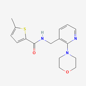 5-methyl-N-{[2-(4-morpholinyl)-3-pyridinyl]methyl}-2-thiophenecarboxamide