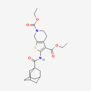 diethyl 2-[(1-adamantylcarbonyl)amino]-4,7-dihydrothieno[2,3-c]pyridine-3,6(5H)-dicarboxylate