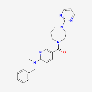 molecular formula C23H26N6O B5179186 N-benzyl-N-methyl-5-{[4-(2-pyrimidinyl)-1,4-diazepan-1-yl]carbonyl}-2-pyridinamine 