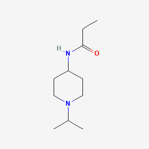 molecular formula C11H22N2O B5179201 N-(1-isopropyl-4-piperidinyl)propanamide 