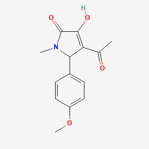 4-acetyl-3-hydroxy-5-(4-methoxyphenyl)-1-methyl-1,5-dihydro-2H-pyrrol-2-one