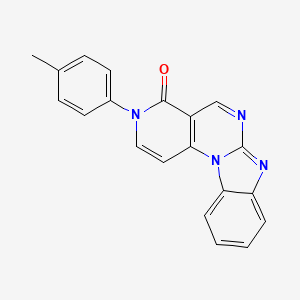 molecular formula C20H14N4O B5179291 3-(4-methylphenyl)pyrido[3',4':5,6]pyrimido[1,2-a]benzimidazol-4(3H)-one 