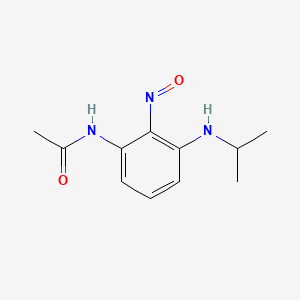molecular formula C11H15N3O2 B5179318 N-[3-(isopropylamino)-2-nitrosophenyl]acetamide 