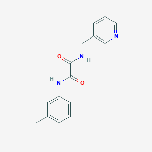 N-(3,4-dimethylphenyl)-N'-(3-pyridinylmethyl)ethanediamide