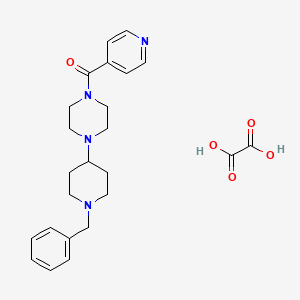 molecular formula C24H30N4O5 B5179358 1-(1-benzyl-4-piperidinyl)-4-isonicotinoylpiperazine oxalate 