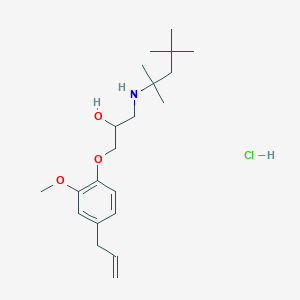 1-(4-allyl-2-methoxyphenoxy)-3-[(1,1,3,3-tetramethylbutyl)amino]-2-propanol hydrochloride