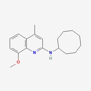 molecular formula C19H26N2O B5179446 N-cyclooctyl-8-methoxy-4-methyl-2-quinolinamine 