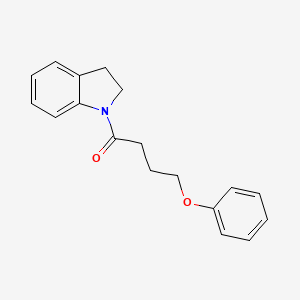 molecular formula C18H19NO2 B5179448 1-(4-phenoxybutanoyl)indoline 