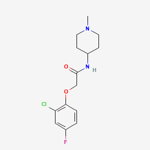 2-(2-chloro-4-fluorophenoxy)-N-(1-methyl-4-piperidinyl)acetamide