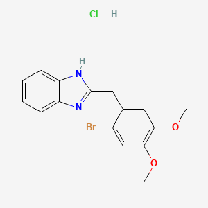 2-(2-bromo-4,5-dimethoxybenzyl)-1H-benzimidazole hydrochloride
