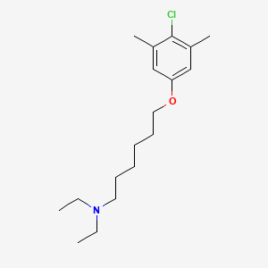 molecular formula C18H30ClNO B5179581 6-(4-chloro-3,5-dimethylphenoxy)-N,N-diethyl-1-hexanamine 