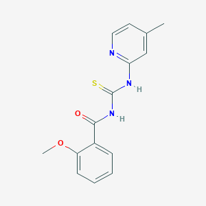2-methoxy-N-{[(4-methyl-2-pyridinyl)amino]carbonothioyl}benzamide