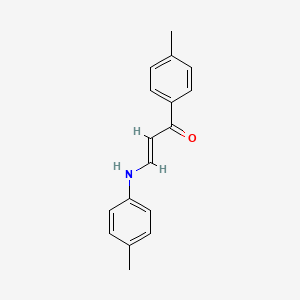 molecular formula C17H17NO B5179633 1-(4-methylphenyl)-3-[(4-methylphenyl)amino]-2-propen-1-one 