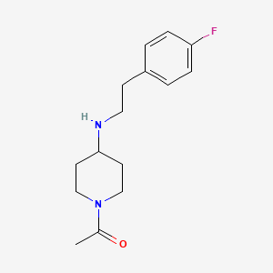 molecular formula C15H21FN2O B5179651 1-acetyl-N-[2-(4-fluorophenyl)ethyl]-4-piperidinamine 