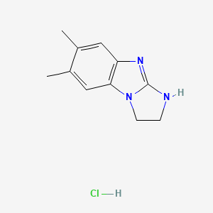 molecular formula C11H14ClN3 B5179730 6,7-dimethyl-2,9-dihydro-3H-imidazo[1,2-a]benzimidazole hydrochloride 