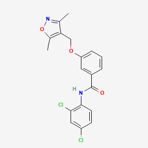 molecular formula C19H16Cl2N2O3 B5179771 N-(2,4-dichlorophenyl)-3-[(3,5-dimethyl-4-isoxazolyl)methoxy]benzamide 